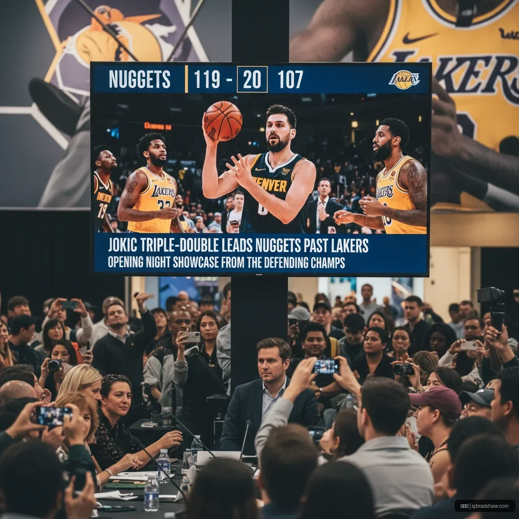 世界杯 - 约基奇三双助掘金击败湖人，揭幕战尽显卫冕冠军实力 配图1